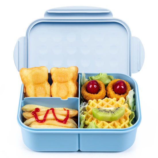 Picture of Bento Box,Bento Box Adult Lunch Box,Ideal Leak Proof Lunch Box Containers,Mom’s Choice Lunch box kids,No BPAs and No Chemical Dyes,Microwave and Dishwasher Safe Lunch Containers for Adults(Blue L)