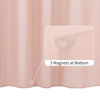 Picture of ALYVIA SPRING Pink Shower Curtain Liner Fabric with 3 Magnets - Waterproof Soft Hotel Quality Cloth Shower Curtain for Bathroom, Light-Weight & Machine Washable - Standard Size 72x72, Blush Pink