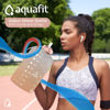 Picture of AQUAFIT 1 Gallon Water Bottle With Time Marker - 128 oz Water Bottle With Straw - Gym Water Bottle With Strap - Big Water Bottle - Reusable Water Bottles With Straw - Large Water Bottle With Handle