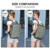 Picture of Large Travel Backpack Women, Carry On Backpack,Hiking Backpack Waterproof Outdoor Sports Rucksack Casual Daypack with USB Charging Port Shoes Compartment, Dark Green