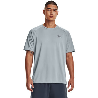 Picture of Under Armour mens Tech 2.0 Short-Sleeve T-Shirt , (465) Harbor Blue / / Black , 3X-Large