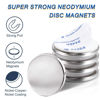 Picture of LOVIMAG Super Strong Neodymium Disc Magnets, Powerful Rare Earth Magnets with Double-Sided Adhesive for Fridge, DIY, Building, Scientific, Craft, and Office Magnets - 1.26 inch x 1/8 inch, Pack of 5