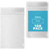 Picture of GPI Clear Plastic Reclosable ZIP Poly Bags, Case of 100, 2-mil Thick, 2 Inch x 3 Inch, For Travel, Storage, Shipping