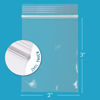 Picture of GPI Clear Plastic Reclosable ZIP Poly Bags, Case of 100, 2-mil Thick, 2 Inch x 3 Inch, For Travel, Storage, Shipping