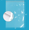 Picture of GPI PACK Of 100 , 10" x 12" 1 GALLON, CLEAR PLASTIC RECLOSABLE ZIP BAGS - 2 mil Thick Poly Baggies With Resealable Zip Top Lock For food, jewelry, pharmaceuticals, medical, and household & office supplies.