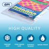 Picture of GPI PACK Of 100 , 10" x 12" 1 GALLON, CLEAR PLASTIC RECLOSABLE ZIP BAGS - 2 mil Thick Poly Baggies With Resealable Zip Top Lock For food, jewelry, pharmaceuticals, medical, and household & office supplies.