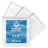 Picture of Spartan Industrial - 3” X 4” (200 Count) 2 Mil Clear Reclosable Zip Plastic Poly Bags with Resealable Lock Seal Zipper