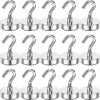 Picture of MIKEDE Strong Magnetic Hooks Heavy Duty, 25Lbs Cruise Essentials Hooks for Hanging, 15Pcs Neodymium Magnets with Hooks for Refrigerator, Magnetic Hanger for Kitchen, Home, Workplace