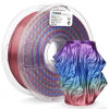 Picture of AMOLEN 3D Printer Filament, Silk PLA Filament 1.75mm, Shiny Cosmic Rainbow PLA, Gradient Colors Change Fast Printing PLA for Most FDM 3D Printer, 3D Printing Filament, 1kg