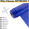 Picture of HTVRONT Heat Transfer Vinyl Blue HTV Vinyl Rolls - 12" x 15ft Blue Iron on Vinyl for Cricut & Silhouette Cameo, Royal Blue HTV Vinyl for Shirts - Easy to Cut & Weed for Heat Vinyl Design (Royal Blue)