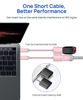 Picture of USB C to USB Adapter [2 Pack], JSAUX USB Type C Male to USB 3.0 Female OTG Cable Thunderbolt3 to USB Adapter Compatible with MacBook Pro/Air 2019 2018 2017, Samsung Galaxy S20 S20+ Ultra Note 10 S9 S8