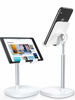 Picture of LISEN Desk Organizers and Accessories Workspace Organizers Cell Phone Stand White Height Angle Adjustable Stable iPad Holder Stand Sturdy Stand for 4-10in iPhone 13 Pro iPad Kindel Samsung etc