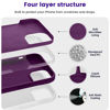 Picture of OTOFLY Designed for iPhone 13 Case, Silicone Shockproof Slim Thin Phone Case for iPhone 13 6.1 inch Purple