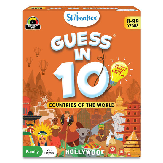 Picture of Skillmatics Card Game - Guess in 10 Countries of The World, Gifts for 8 Year Olds and Up, Quick Game of Smart Questions, Fun Family Game