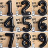 Picture of 55 Number Balloons Black Big Giant Jumbo Number 55 Foil Mylar Balloons for 55th Birthday Party Supplies 55 Anniversary Events Decorations