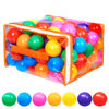 Picture of Vanland Ball Pit Balls for Baby and Toddler Phthalate Free BPA Free Crush Proof Plastic - 7 Bright Colors in Reusable Play Toys for Kids with Storage Bag