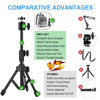 Picture of Webcam Tripod Stand Extendable Desktops Tripod for Camera/Phone/Webcam, Desk Tripod Webcam Mount Holder Compatible with Logitech Stream Webcam C925e C922x C922 C930e C930 C920 C615 /iPhone/Ring Light