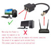 Picture of GLHONG RJ45 Adapter Cable RJ45 Male to Dual Female Adapter Extender Support Ethernet Cat 5/CAT 6 LAN for Switching Networks Between Two Computers (not Used as a Network Splitter)