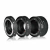 Picture of MEIKE MK-N-AF1-B Auto Focus Macro Extension Tube Set for Nikon DSLR Camera 10MM 20MM 36MM D80 D90 D300 D300SD800 D3100 D3200 D3400 D5000 D51000 D5200 D7000 D7100 etc（Metal bayonet Plastic Mount）