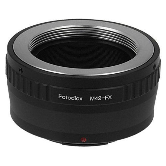 Picture of Fotodiox Lens Mount Adapter Compatible with M42 Screw Mount SLR Lens on Fuji X-Mount Cameras