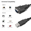 Picture of BENFEI USB to Serial Adapter, USB to RS-232 Male (9-pin) DB9 Serial Cable, Prolific Chipset, Windows 11/10/8.1/8/7, Mac OS X 10.6 and Above, 1.8M