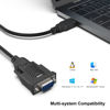 Picture of BENFEI USB to Serial Adapter, USB to RS-232 Male (9-pin) DB9 Serial Cable, Prolific Chipset, Windows 11/10/8.1/8/7, Mac OS X 10.6 and Above, 1.8M