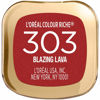 Picture of L’Oréal Paris Makeup Colour Riche Original Creamy, Hydrating Satin Lipstick, 303 Blazing Lava, 1 Count