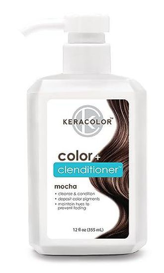 Picture of Keracolor Clenditioner MOCHA Hair Dye - Semi Permanent Hair Color Depositing Conditioner, Cruelty-free, 12 fl oz (Pack of 1)