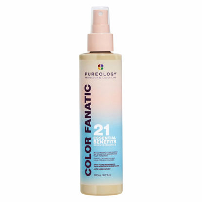 Picture of Pureology Color Fanatic Leave-in Conditioner | Hair Treatment and Detangler Spray | Smooths Frizz and Protects Hair Color From Fading | Heat Protectant | Vegan | 6.7 Fl Oz