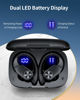 Picture of Bluetooth Headphones Wireless Earbuds 80hrs Playtime Wireless Charging Case Digital Display Sports Ear buds with Earhook Premium Deep Bass IPX7 Waterproof Over-Ear Earphones for TV Phone Laptop Black