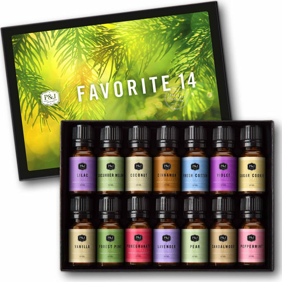 Picture of P&J Fragrance Oil Favorite Set | Candle Scents for Candle Making, Freshie Scents, Soap Making Supplies, Diffuser Oil Scents