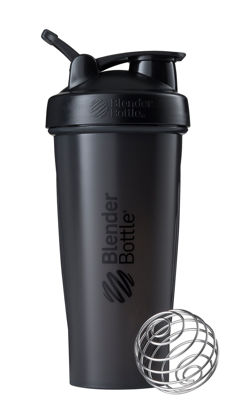 Picture of BlenderBottle Classic Shaker Bottle Perfect for Protein Shakes and Pre Workout, 28-Ounce, Black