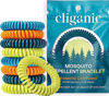 Picture of Cliganic 10 Pack Mosquito Repellent Bracelets, DEET-Free Bands, Individually Wrapped (Packaging May Vary)