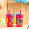 Picture of Zak Designs DC League of Super-Pets Kelso Tumbler Set, Leak-Proof Screw-On Lid with Straw, Made of Durable Plastic and Silicone Non-BPA Materials, Perfect Bundle for Kids (15 oz, 2pc Set)