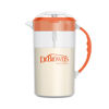 Picture of Dr. Brown's Baby Formula Mixing Pitcher with Adjustable Stopper, Locking Lid, & No Drip Spout, 32oz, BPA Free, Orange