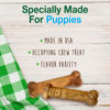 Picture of Nylabone Healthy Edibles Natural Puppy Treats Variety Pack - Puppy Supplies - Roast Beef, Bacon, Turkey & Apple Flavors, X-Small/Petite (3 Count)