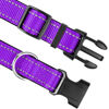 Picture of Joytale Reflective Dog Collar,Soft Neoprene Padded Breathable Nylon Pet Collar Adjustable for Extra Large Dogs,Purple,XL