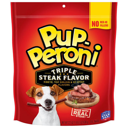 Picture of Pup-Peroni Triple Steak Flavored Dog Treats, 22.5 Ounce