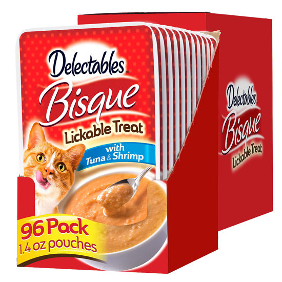 Picture of Hartz Delectables Bisque Tuna & Shrimp Lickable Cat Treat, 96 Count