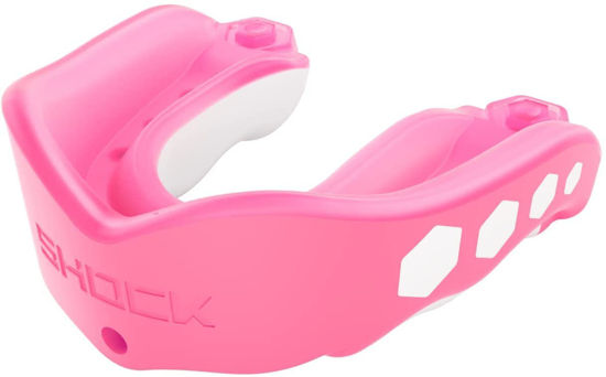 Picture of Shock Doctor Gel Max Mouth Guard, Heavy Duty Protection & Custom Fit, Adult, Bubblegum