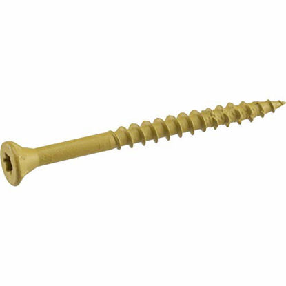 Picture of Deck Plus 48410 Wood Screws #8 x 1-1/4", Tan, 1lb Box