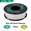 Picture of eSUN PLA+ Filament 1.75mm, 3D Printer Filament PLA Plus, Dimensional Accuracy +/- 0.03mm, 1KG Spool (2.2 LBS) 3D Printing Filament for 3D Printers, White