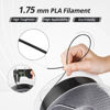 Picture of AMOLEN PLA 3D Printer Filament, High Speed Black PLA Filament 1.75mm, PLA 3D Printing Filament for Most FDM 3D Printer, 1kg Spool(2.2lbs), Black