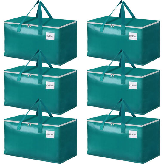 StorageRight Moving Bags-Heavy Duty Moving Boxes, Storage Totes with  Zipper, Reinforced Handles and Tag Pocket-Collapsible Moving Supplies for  moving