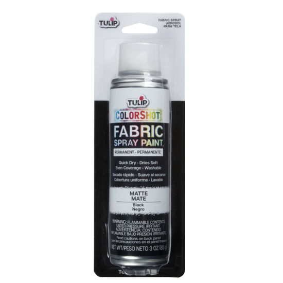 Picture of Tulip ColorShot Instant Fabric Spray Color 3oz. Black