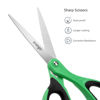 Picture of LIVINGO 3 Pack Sharp Scissors, 8.5 inch Comfort Grip Scissors All Purpose for Office, Stainless Steel Shears for Home Heavy Duty Cutting Fabric Sewing, Paper, School Crafting DIY