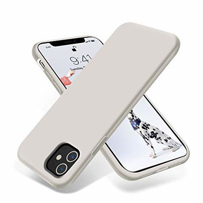 Picture of OTOFLY iPhone 11 Case,Ultra Slim Fit iPhone Case Liquid Silicone Gel Cover with Full Body Protection Anti-Scratch Shockproof Case Compatible with iPhone 11 6.1 inch, [Upgraded Version] (Stone)