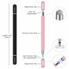 Picture of Stylus for iPad (2 Pcs), StylusHome Magnetic Disc Universal Stylus Pens Touch Screens for Apple/iPhone/Ipad pro/Mini/Air/Android/Microsoft/Surface All Capacitive Touch Screens - Black/Rose Gold