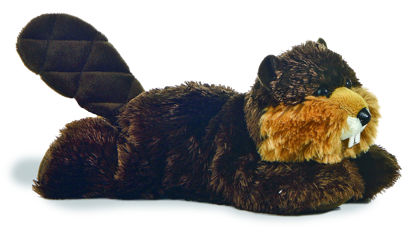 Picture of Aurora® Adorable Mini Flopsie™ Builder™ Stuffed Animal - Playful Ease - Timeless Companions - Brown 8 Inches