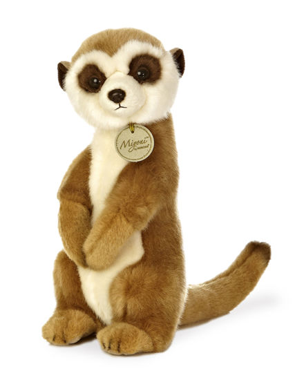 Picture of Aurora® Adorable Miyoni® Meerkat Stuffed Animal - Lifelike Detail - Cherished Companionship - Brown 10 Inches